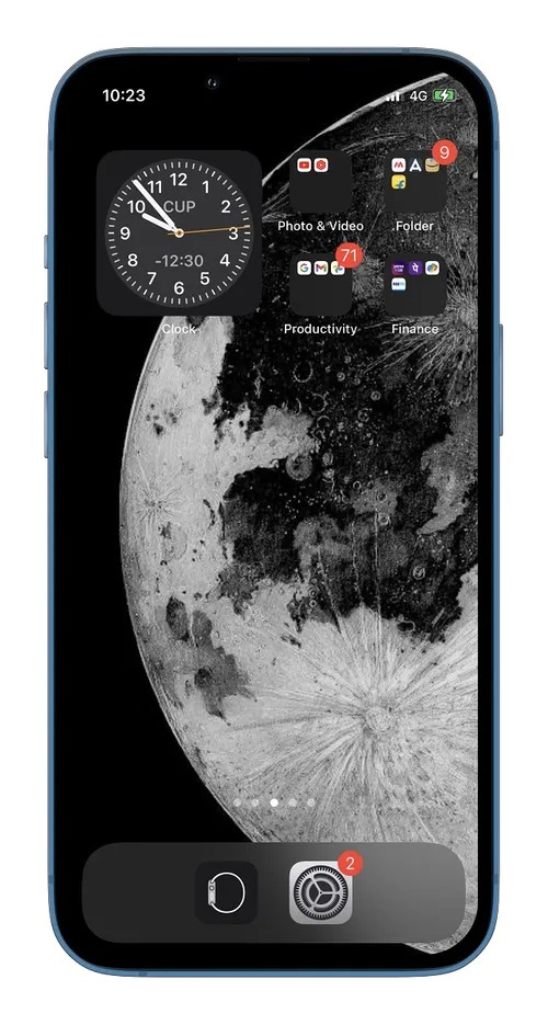 Cách bố trí màn hình chính iPhone độc lạ