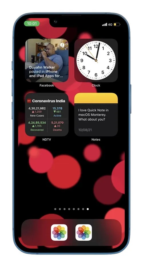 Cách bố trí màn hình chính iPhone độc lạ