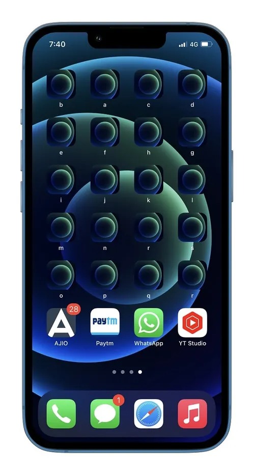 Cách bố trí màn hình chính iPhone độc lạ