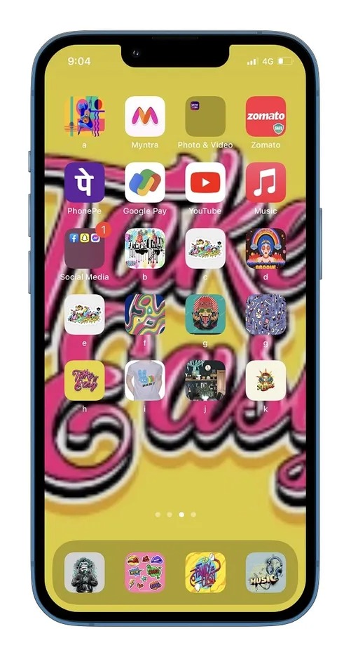 Cách bố trí màn hình chính iPhone độc lạ