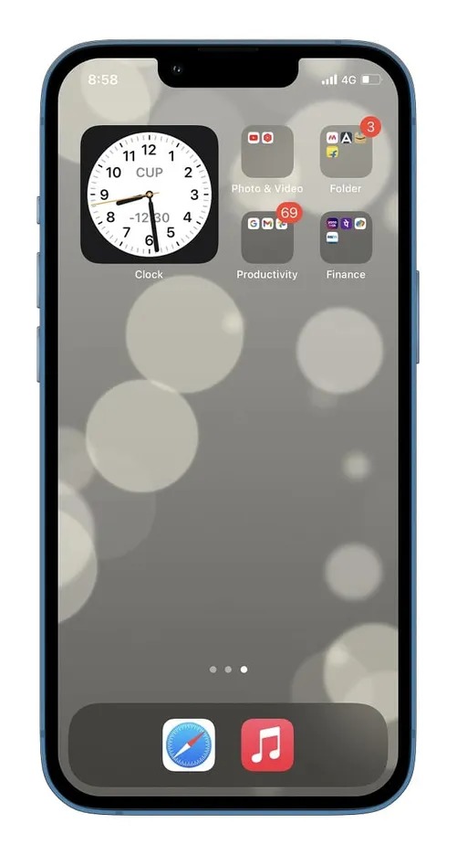 Cách bố trí màn hình chính iPhone độc lạ