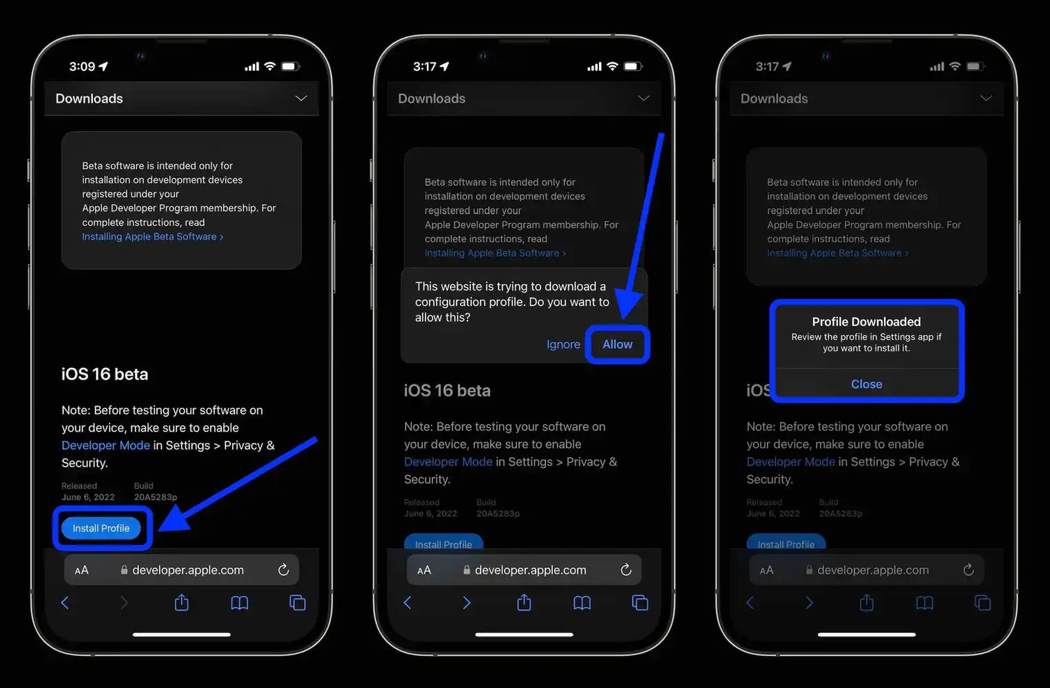 Cách tải sớm và cài đặt bản beta iOS 16