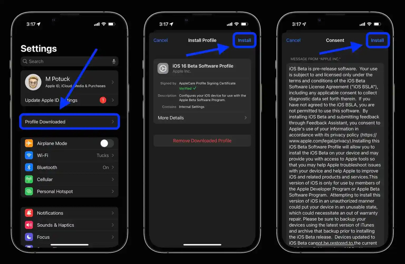 Cách tải sớm và cài đặt bản beta iOS 16