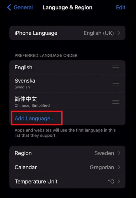 chọn Thêm bàn phím mới (Add New Keyboard) hoặc Thêm bàn phím (Add Keyboard).