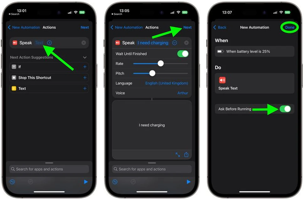 Cách cài đặt Siri thông báo khi iPhone hết pin dễ dàng
