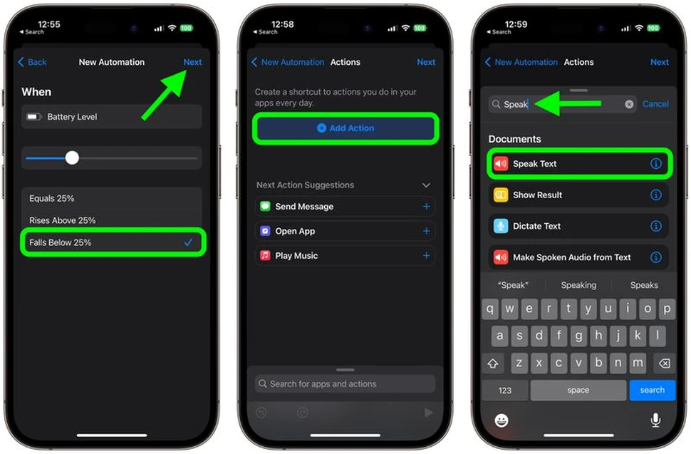 Cách cài đặt Siri thông báo khi iPhone hết pin