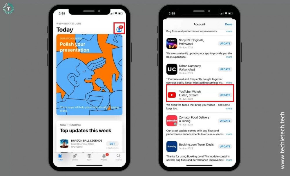 cách cập nhật youtube trên ipad