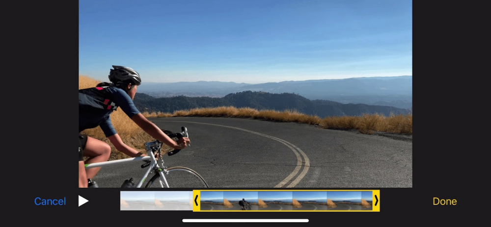 cách cắt video trên iPhone