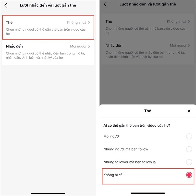 Hướng dẫn chặn gắn thẻ video trên TikTok trong vòng 1 nốt nhạc