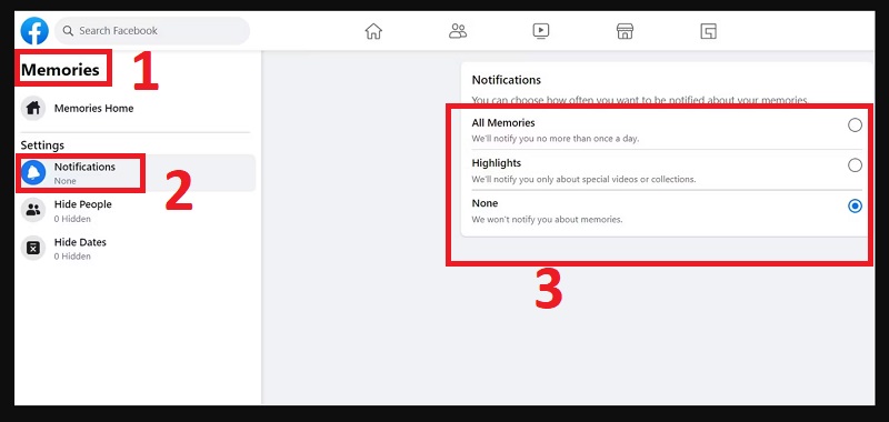 Cách tắt thông báo kỷ niệm Facebook