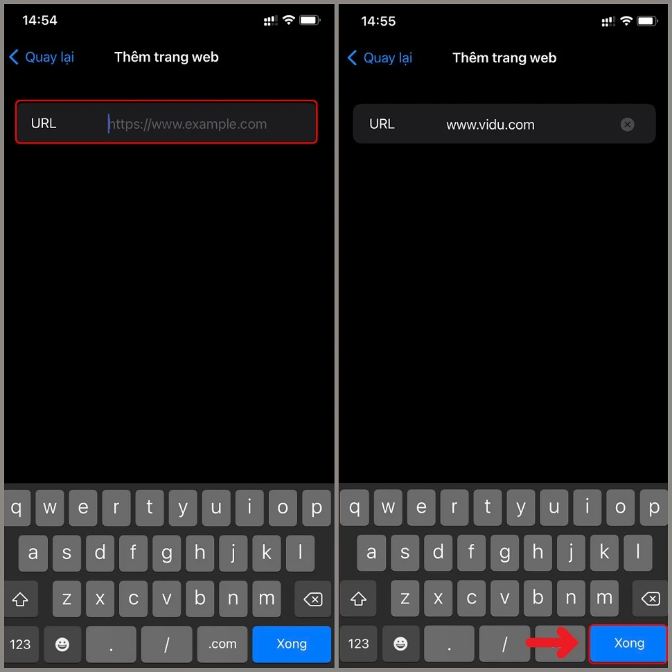 Hướng dẫn chặn các treng web đen trên iPhone