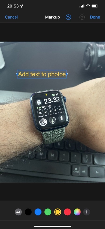 cach-chen-chu-vao-anh-tren-iphone