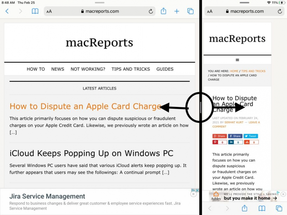 cách chia đôi màn hình ipad