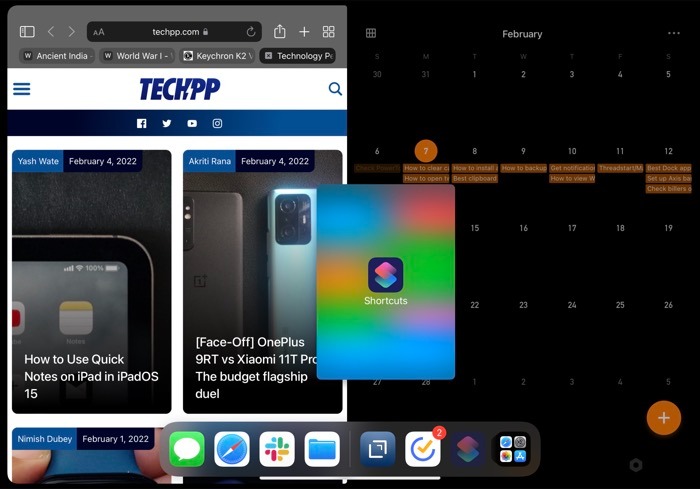 cách chia đôi màn hình ipad
