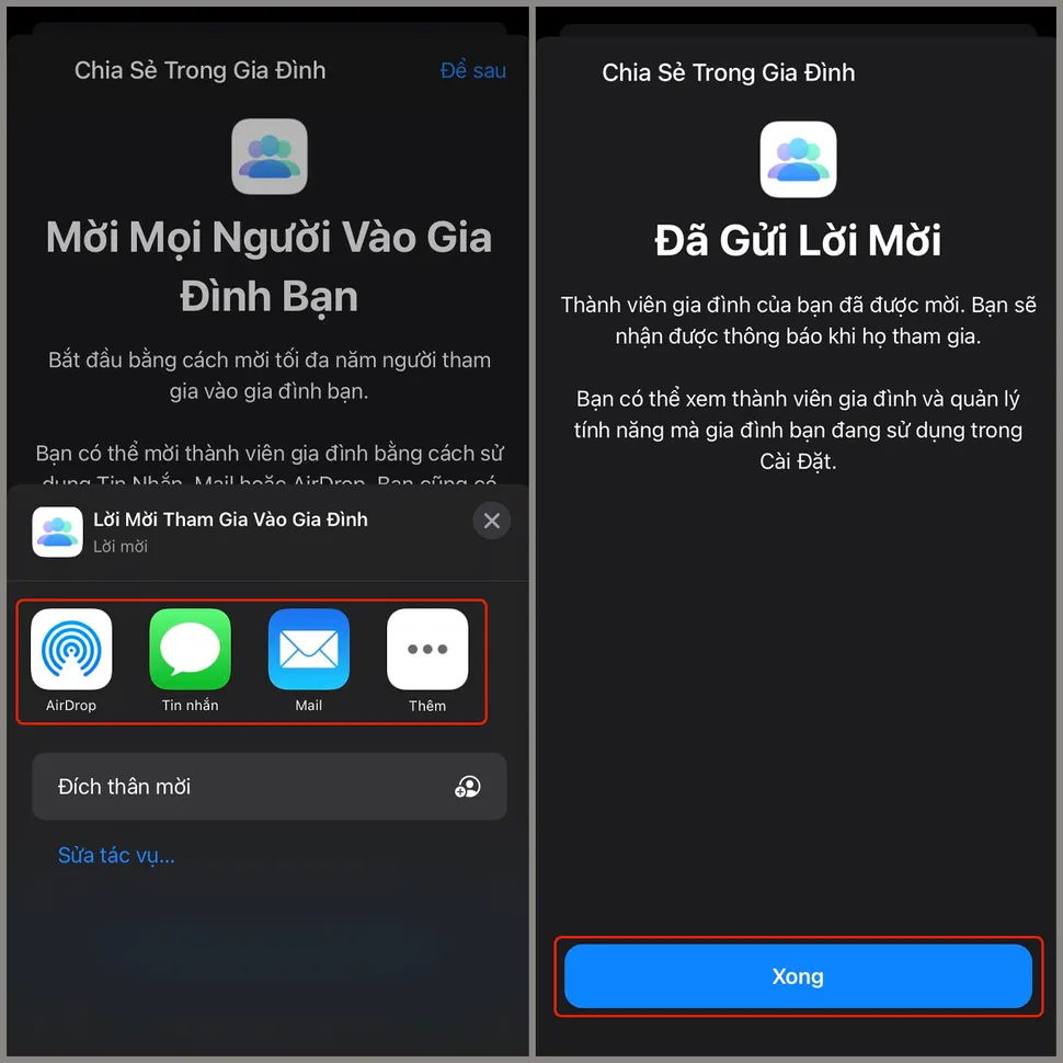 Cách chia sẻ Album ảnh trên iPhone 