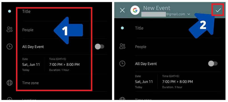 Nhập nội dung và nhấn nút chọn lưu 
