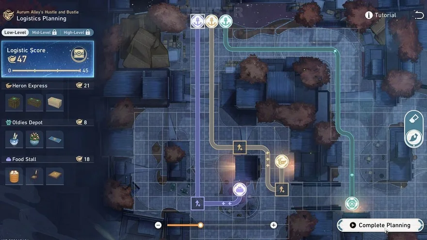 Cách đạt được điểm 45 trong nhiệm vụ Quy Hoạch Vận Chuyển Honkai Star Rail