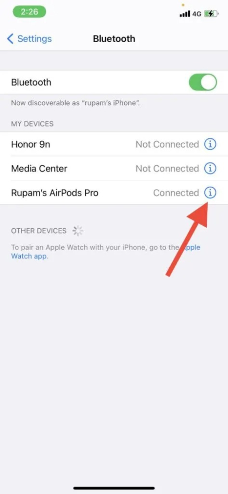 cách đổi tên airpods