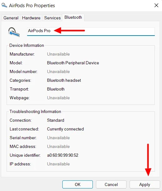cách đổi tên airpods