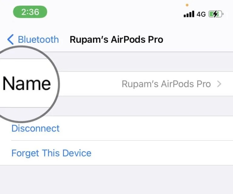 cách đổi tên airpods