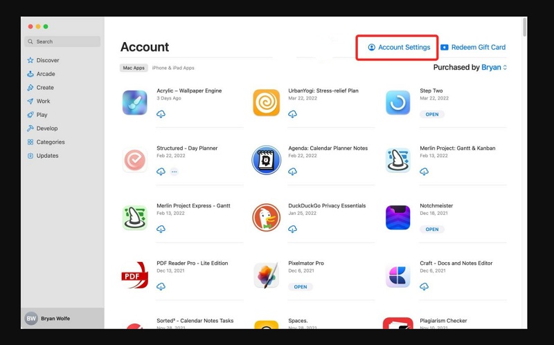 Cách hủy dịch vụ đăng ký qua Mac App Store trên máy Mac