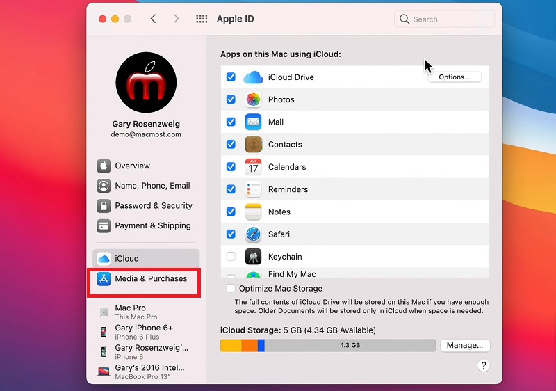 Cách hủy dịch vụ đăng ký qua Cài đặt hệ thống (Tùy chọn hệ thống) trên máy Mac