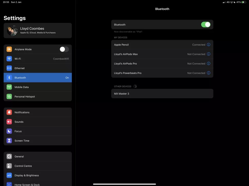 cách kết nối chuột bluetooth với ipad