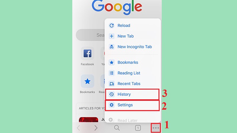 Kiểm tra và xem lại các tab đang mở trên thiết bị khác