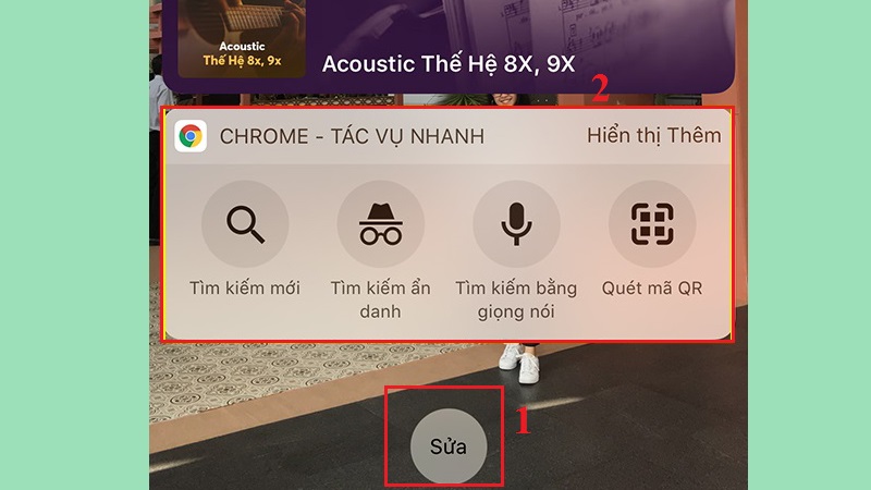 Thêm Chrome vào Today Menu trên iPhone