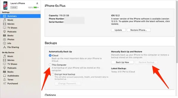 cách khôi phục tin nhắn trên iphone