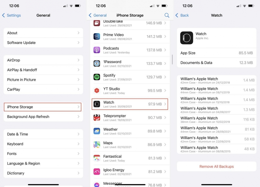 Cách kiểm tra xem Apple Watch của bạn có được sao lưu hay không