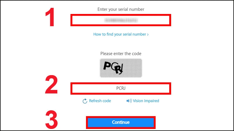 Cách xem số IMEI trên trang Apple 