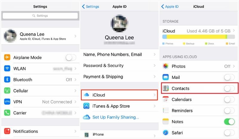 cách lưu số điện thoại vào sim trên iphone