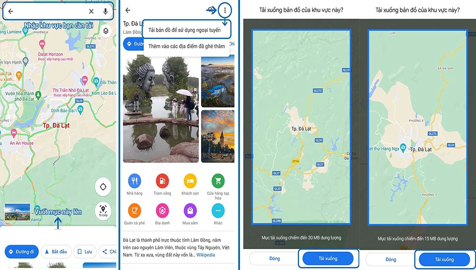 Cách sử dụng Google Maps ngoại tuyến