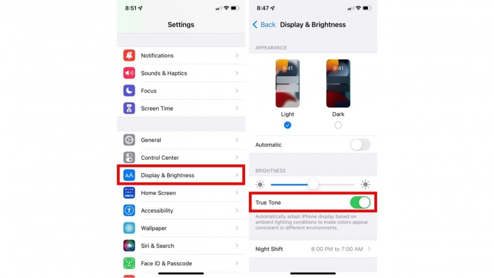 Cách sử dụng True Tone và Night Shift trên iPhone và Mac cực kỳ đơn giản, hữu ích