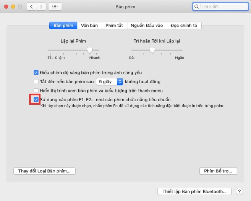 Tăng độ sáng màn hình Macbook bằng phím tắt