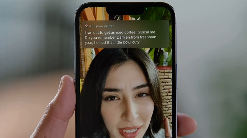 Phụ đề cuộc gọi trên FaceTime xuất hiện ở đâu?