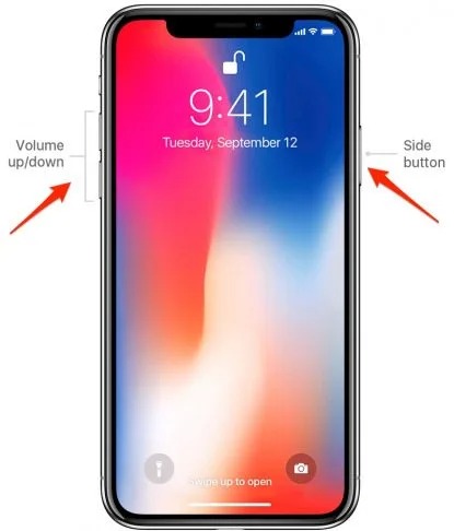cách tắt nguồn iphone x
