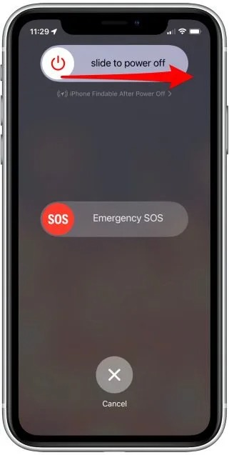 cách tắt nguồn iphone x