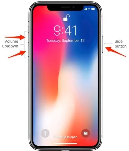 cách tắt nguồn iphone x