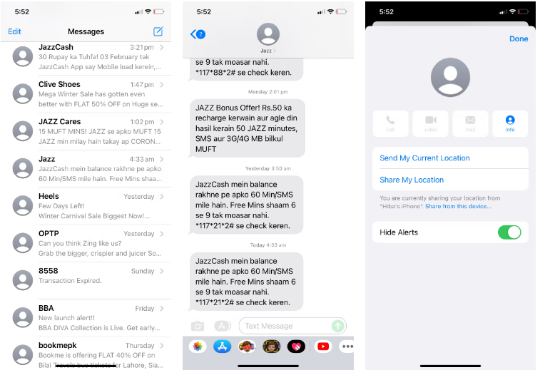 Cách tắt thông báo tin nhắn văn bản từ ai đó trên iPhone cực đơn giản