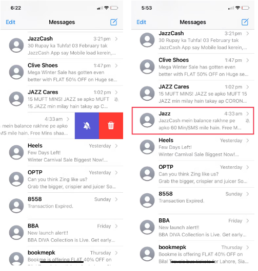 Cách tắt thông báo tin nhắn văn bản từ ai đó trên iPhone cực đơn giản