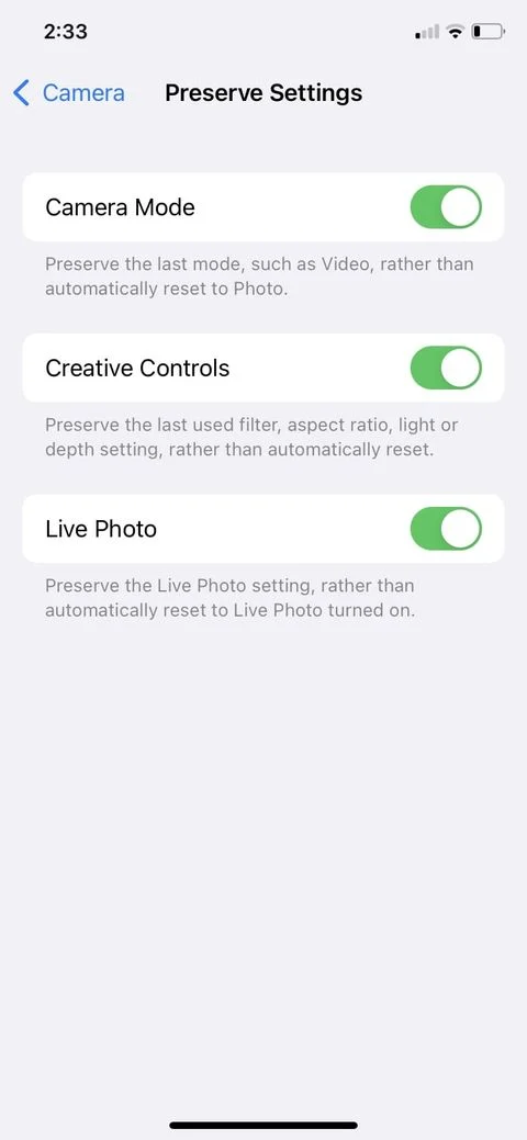Cách thay đổi chế độ máy ảnh mặc định trên iPhone