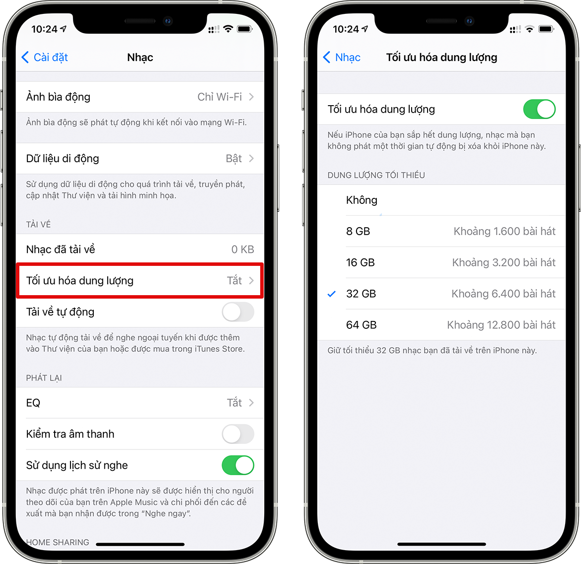 Cách tiết kiệm dung lượng iPhone tối đa