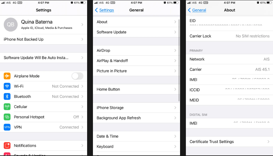8 cách để tìm số IMEI trên iPhone hoặc iPad cực đơn giản