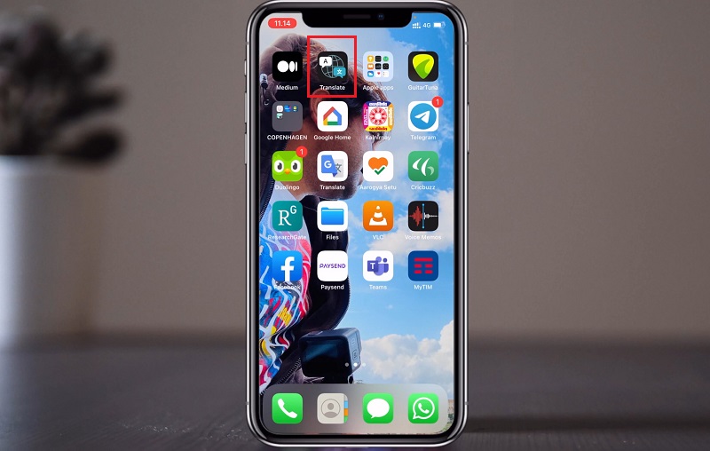 Truy cập vào ứng dụng Apple Translate trên iPhone.