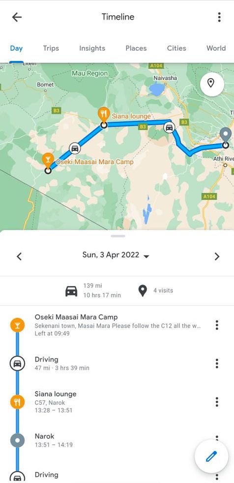 Cách xem Dòng thời gian trên Google Maps