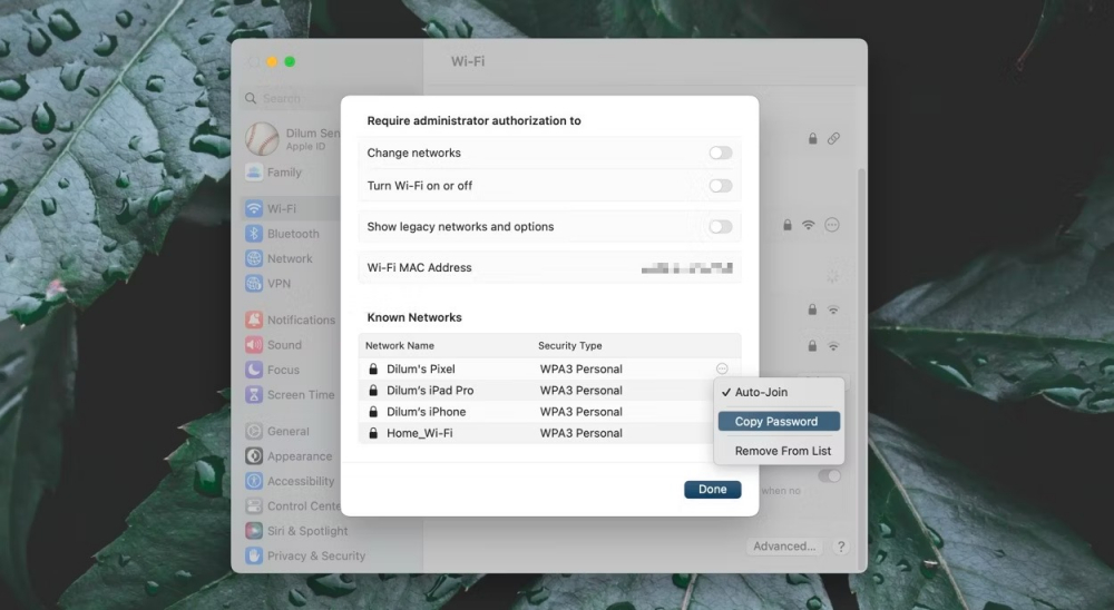 Cách xem mật khẩu Wi-Fi trên máy Mac cực dễ