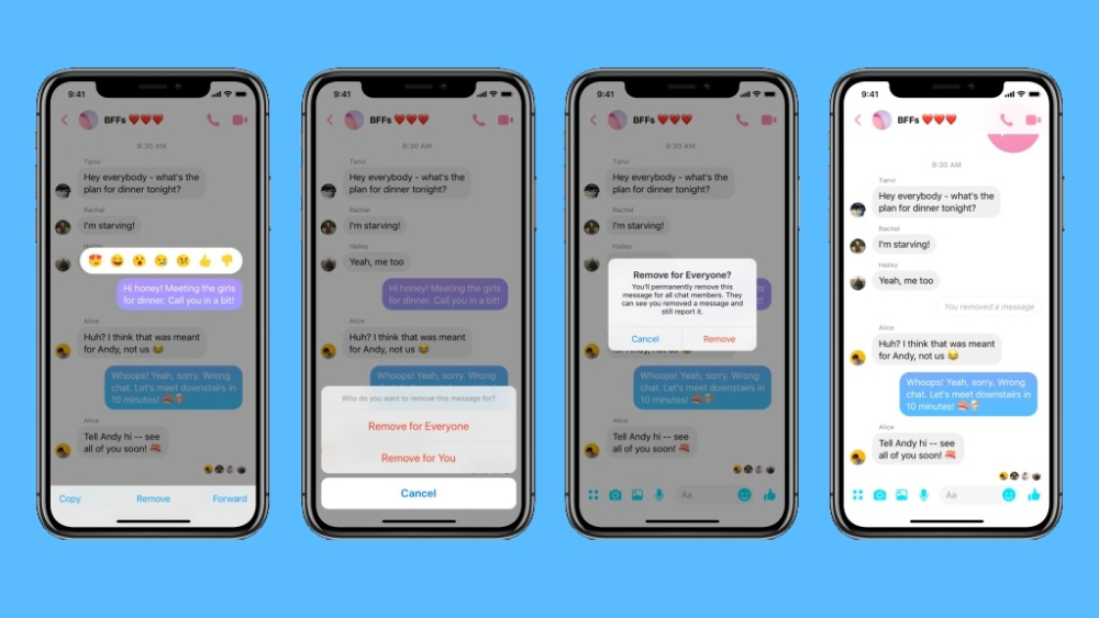 xem tin nhắn đã thu hồi trên messenger trên iphone