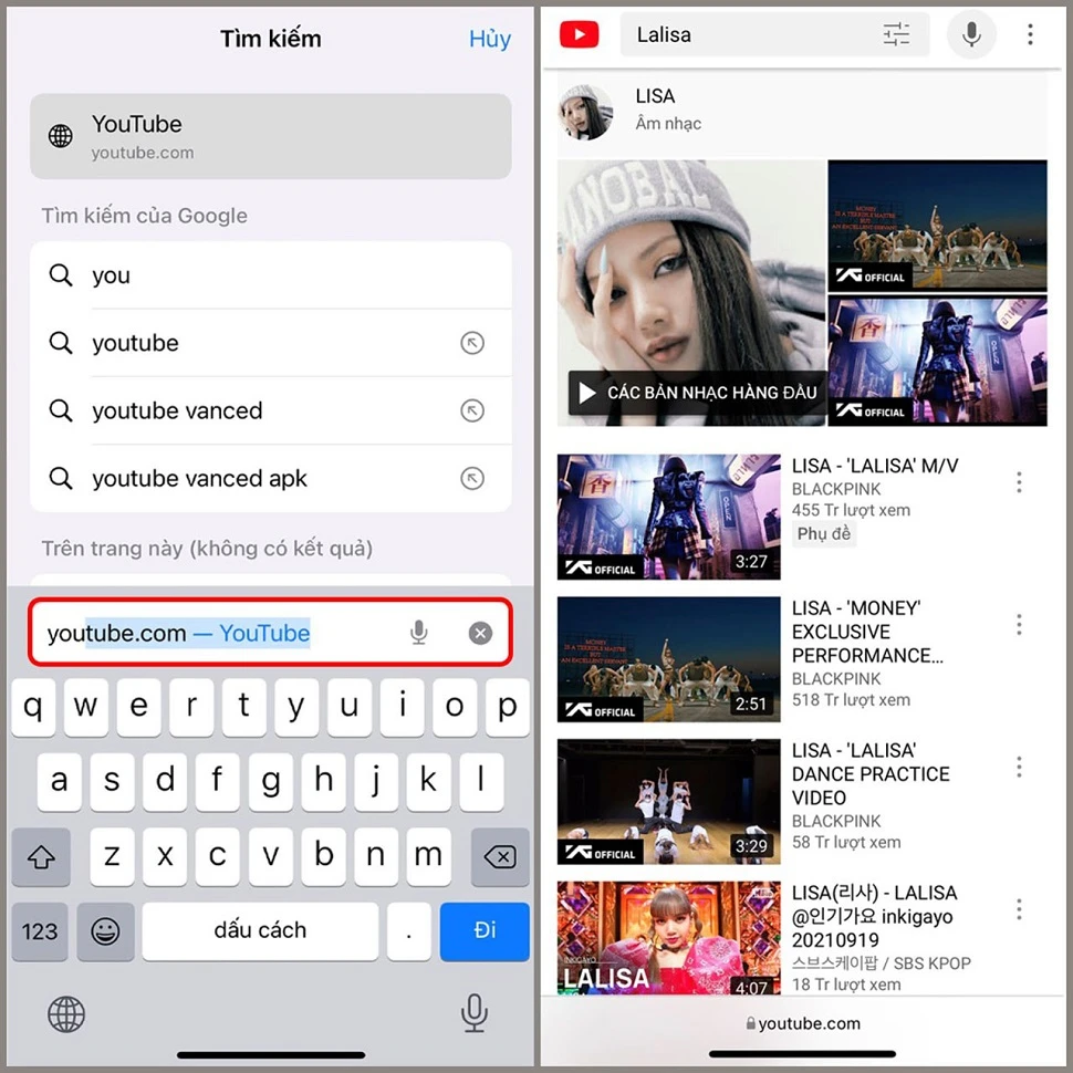 Nghe nhạc Youtube bằng trình duyệt Safari